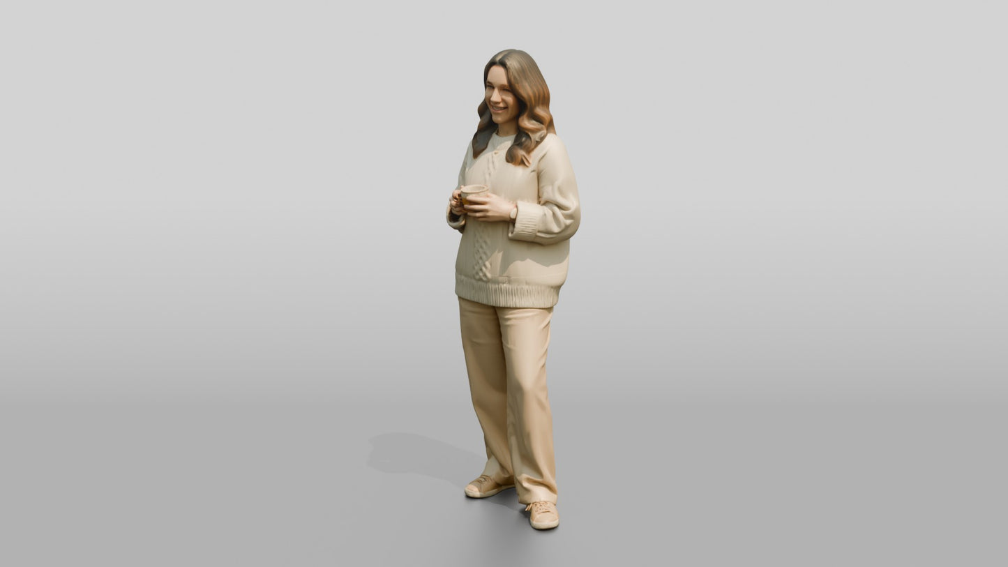 Cozy Oversized Casual Woman 06