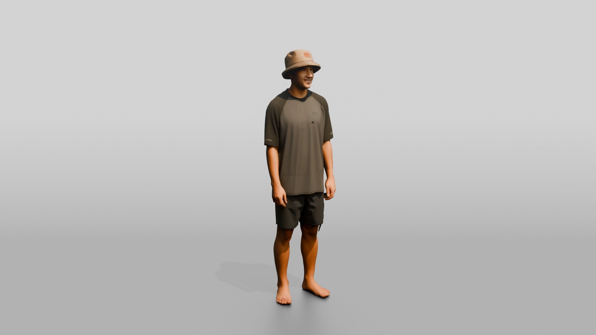 Man Turning to Show Outfit Profile