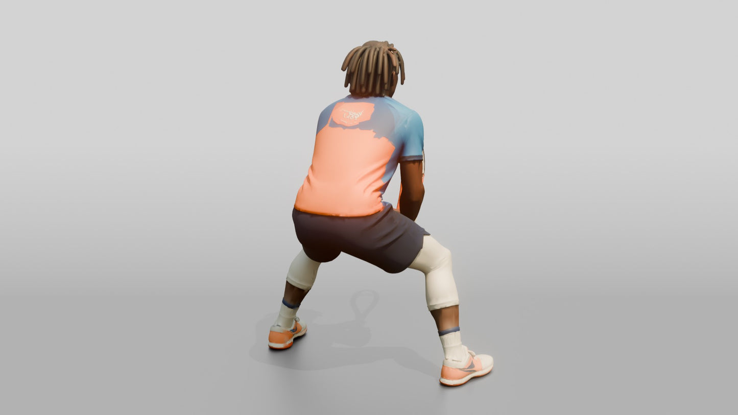 Male Tennis Player Ready to Return a Serve