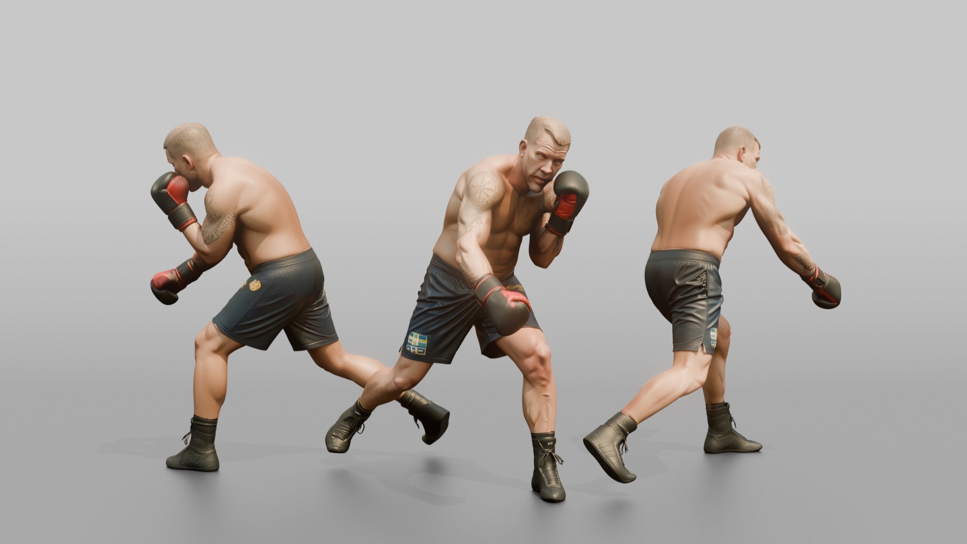 Boxer Slipping a Jab, Loading a Counter Hook