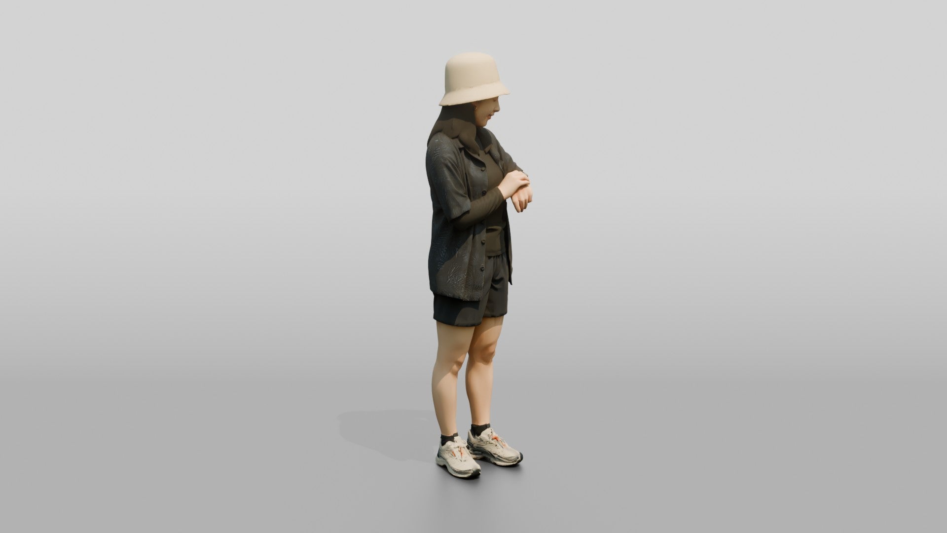 Woman Checking Her Watch Strap