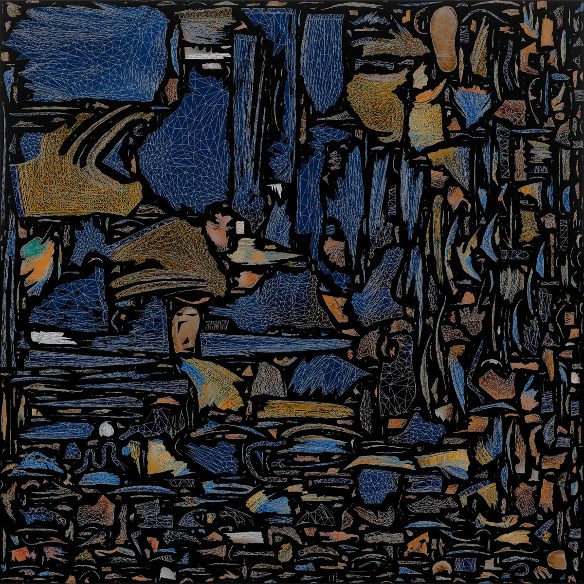 Curvy African Woman in a Headscarf Sipping Water - UV layout, base color map