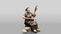 Chinese Woman in Qipao Playing Erhu