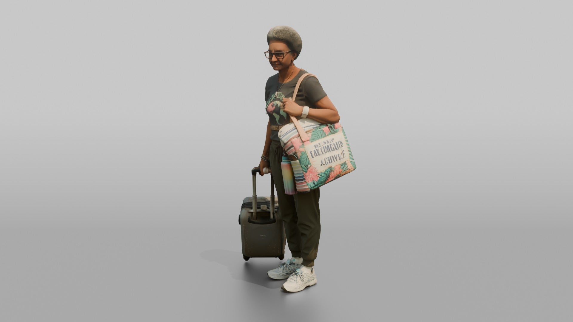 Traveler Holding A Boarding Pass