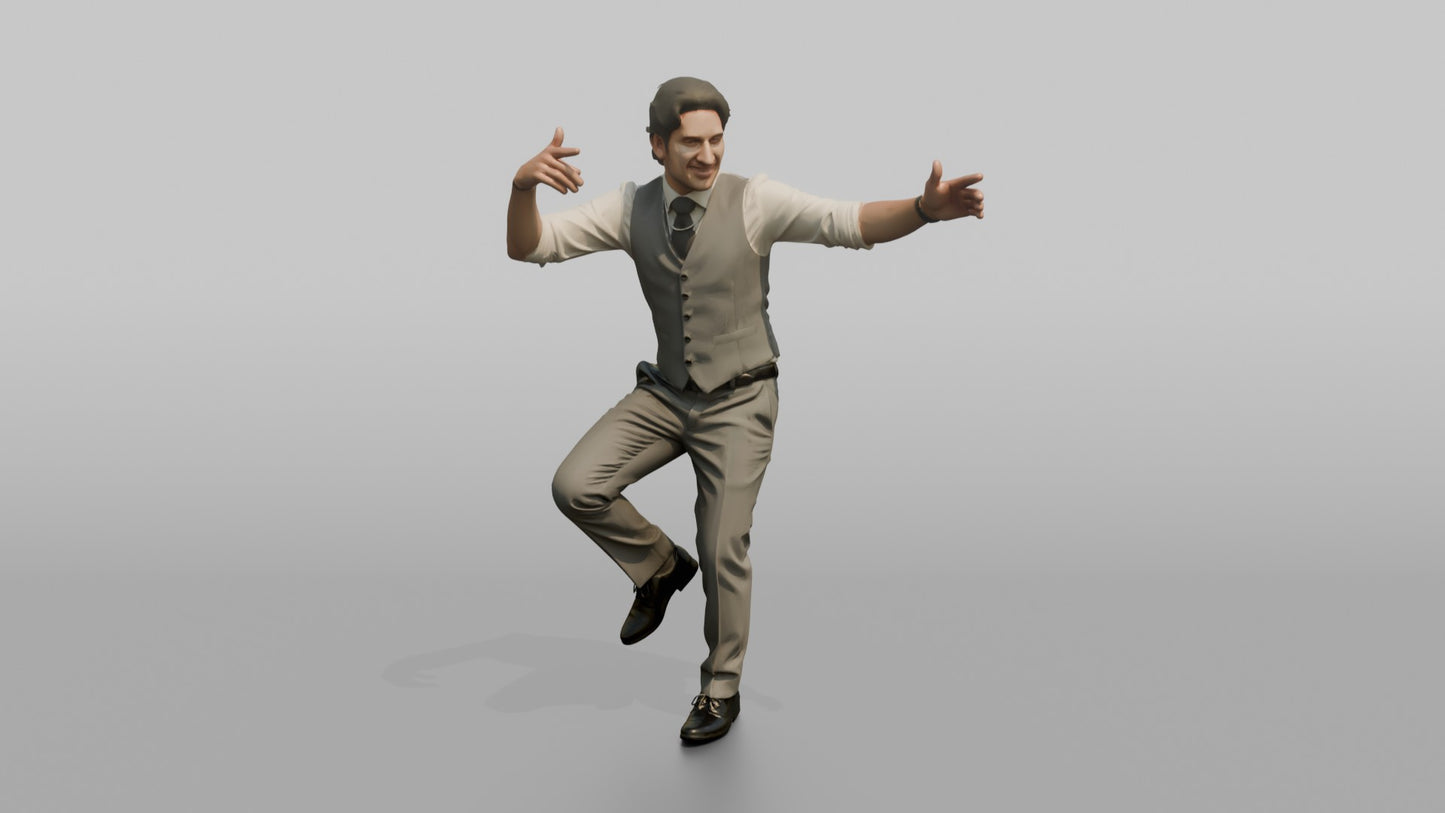 Wedding Guest Breaking into a Funky Dance Move