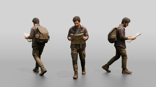 South American Male Walking