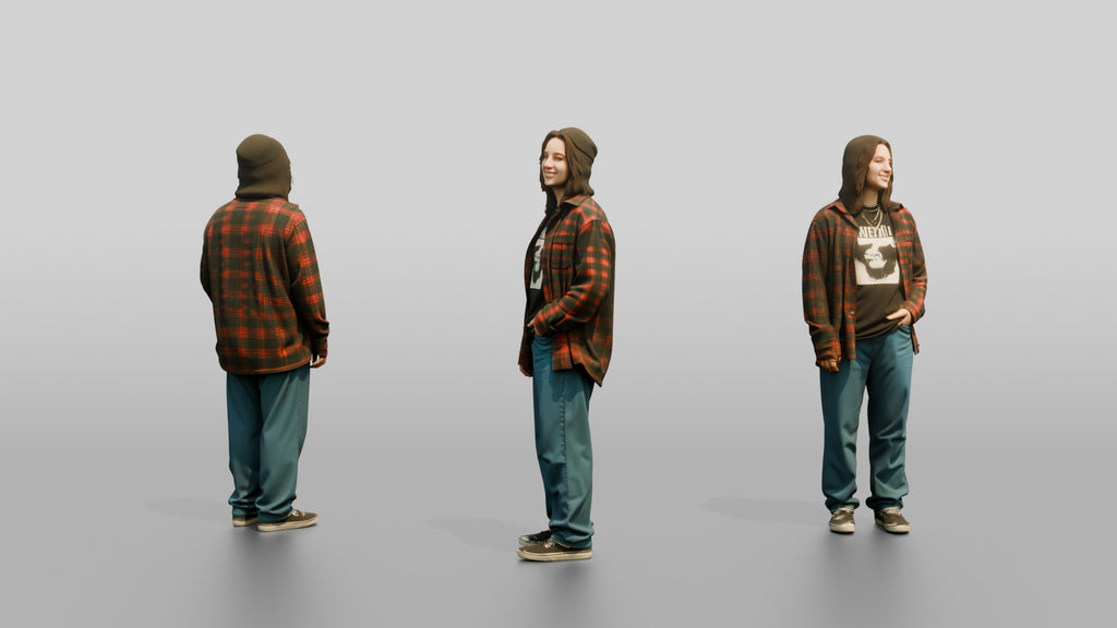 Grunge Skater Woman 04
