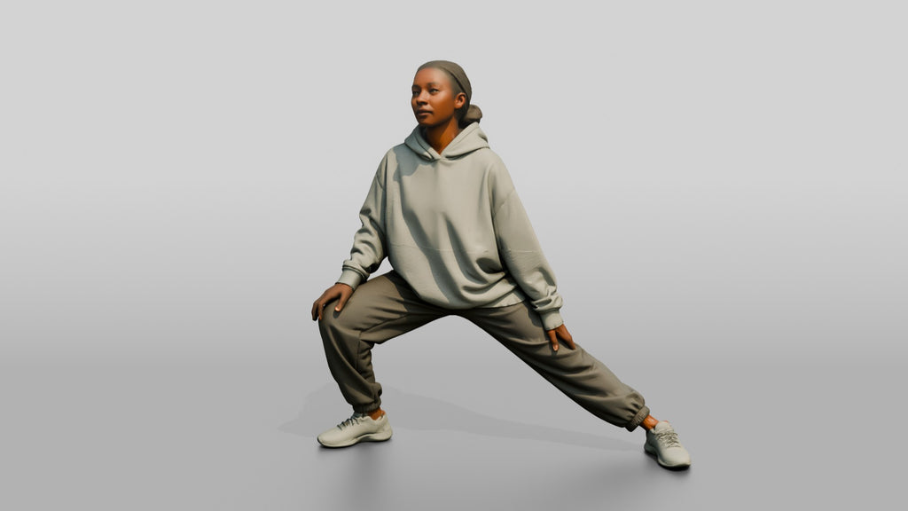 Woman in Deep Side Lunge