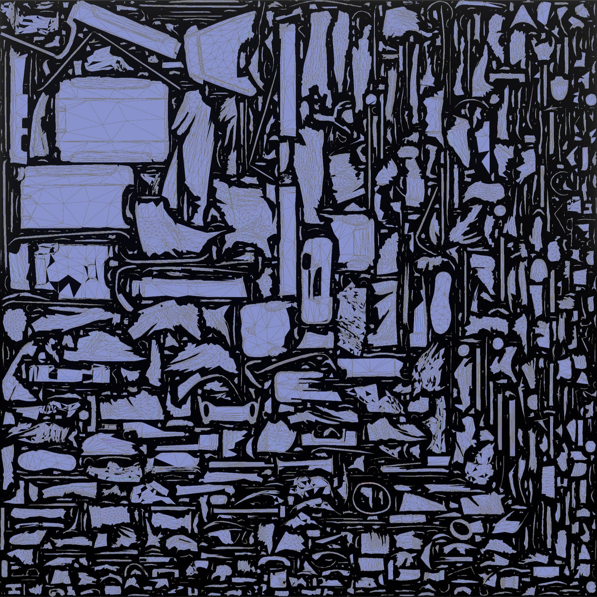 Traveler Wheeling A Suitcase And Texting - UV layout, normal map