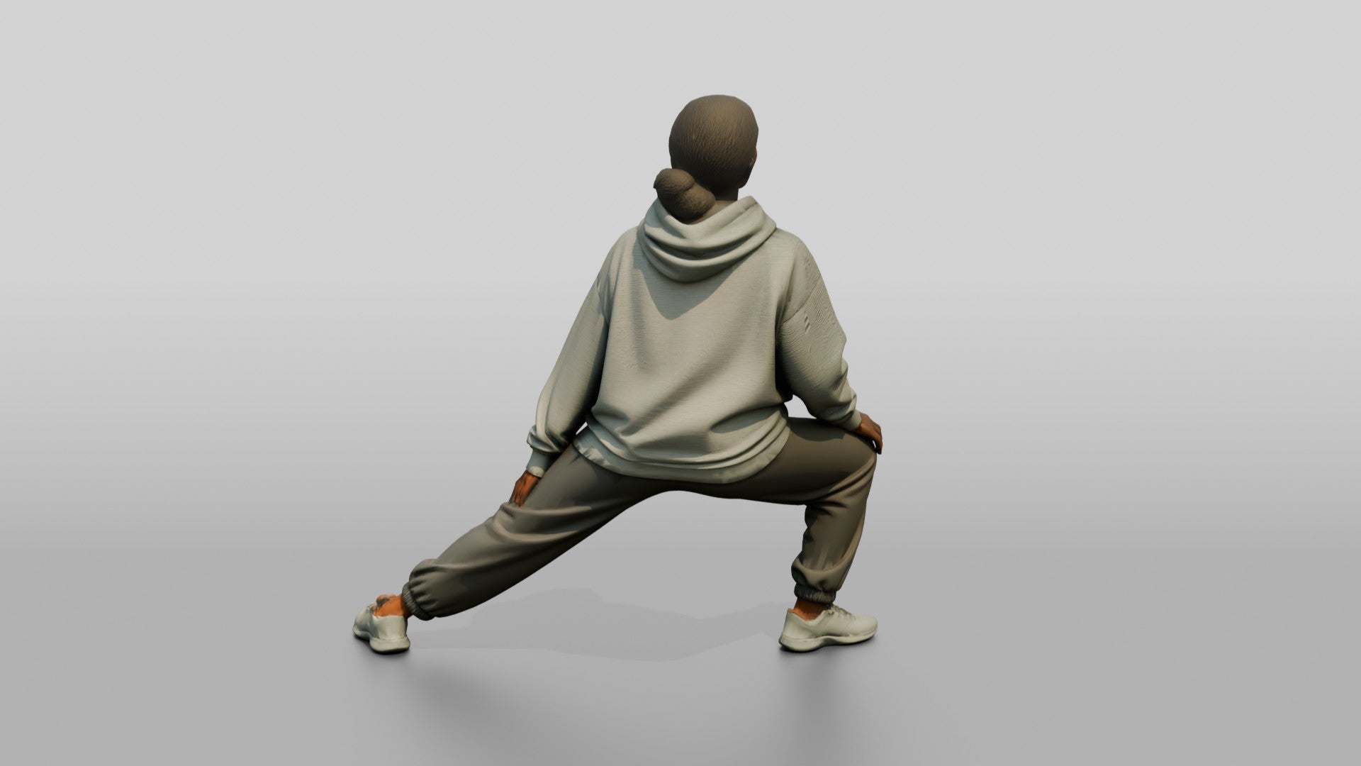 Woman in Deep Side Lunge
