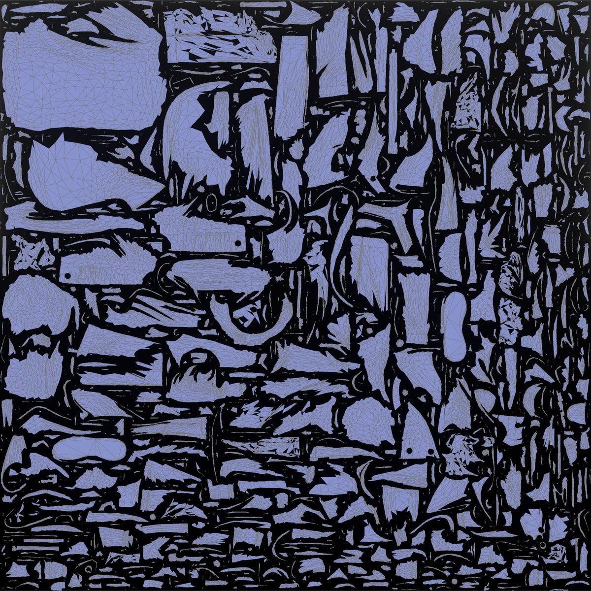 Grandmother Holding A Pair Of Knitting Needles And Yarn - UV layout, normal map