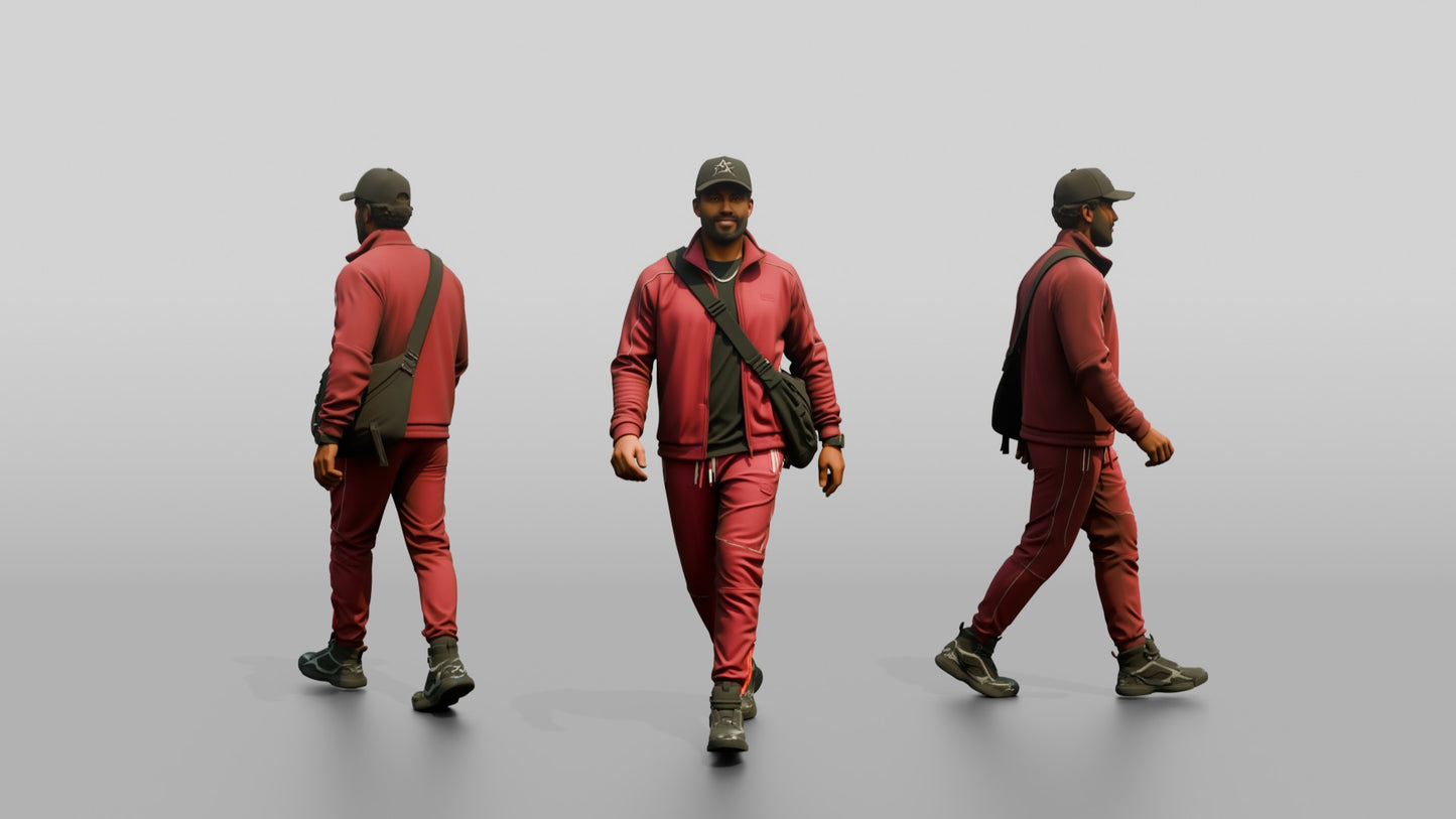Afro-Latino Man in High-End Streetwear
