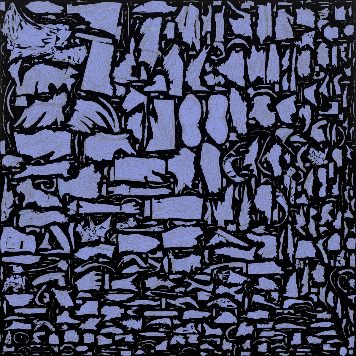 Stocky Young Jordanian Boy Eating an Ice Cream Cone - UV layout, normal map