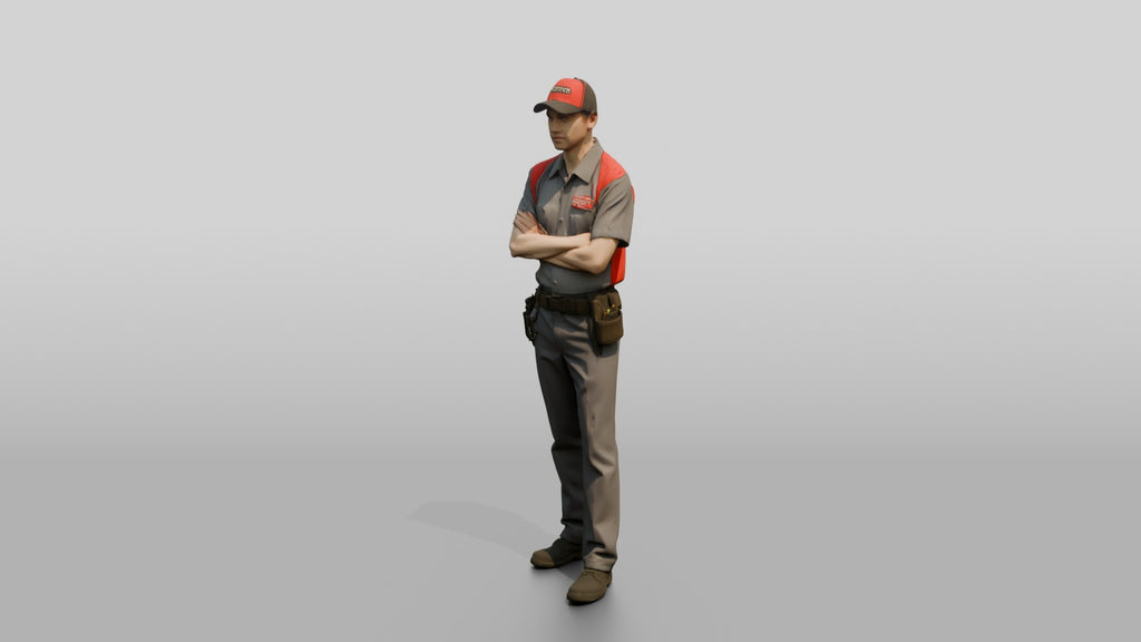 Service Technician with Tool Belt