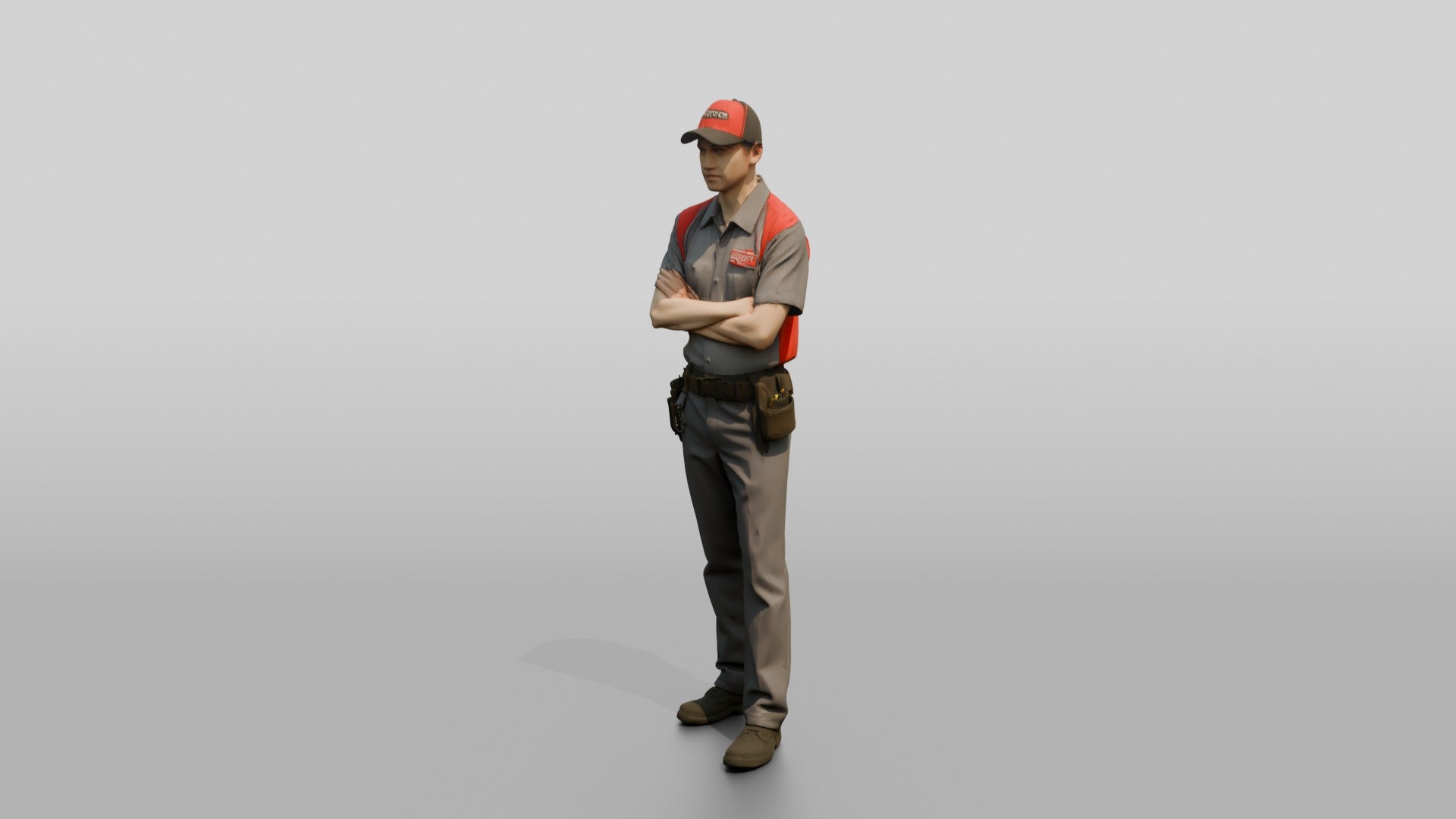 Service Technician with Tool Belt