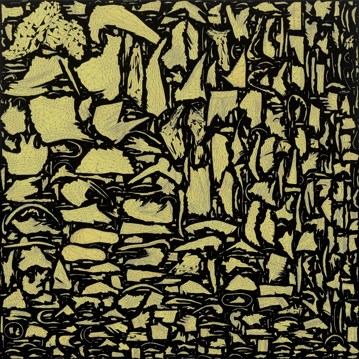 Homeless Woman Sitting with a Distant, Unfocused Gaze - UV layout, metallic roughness map