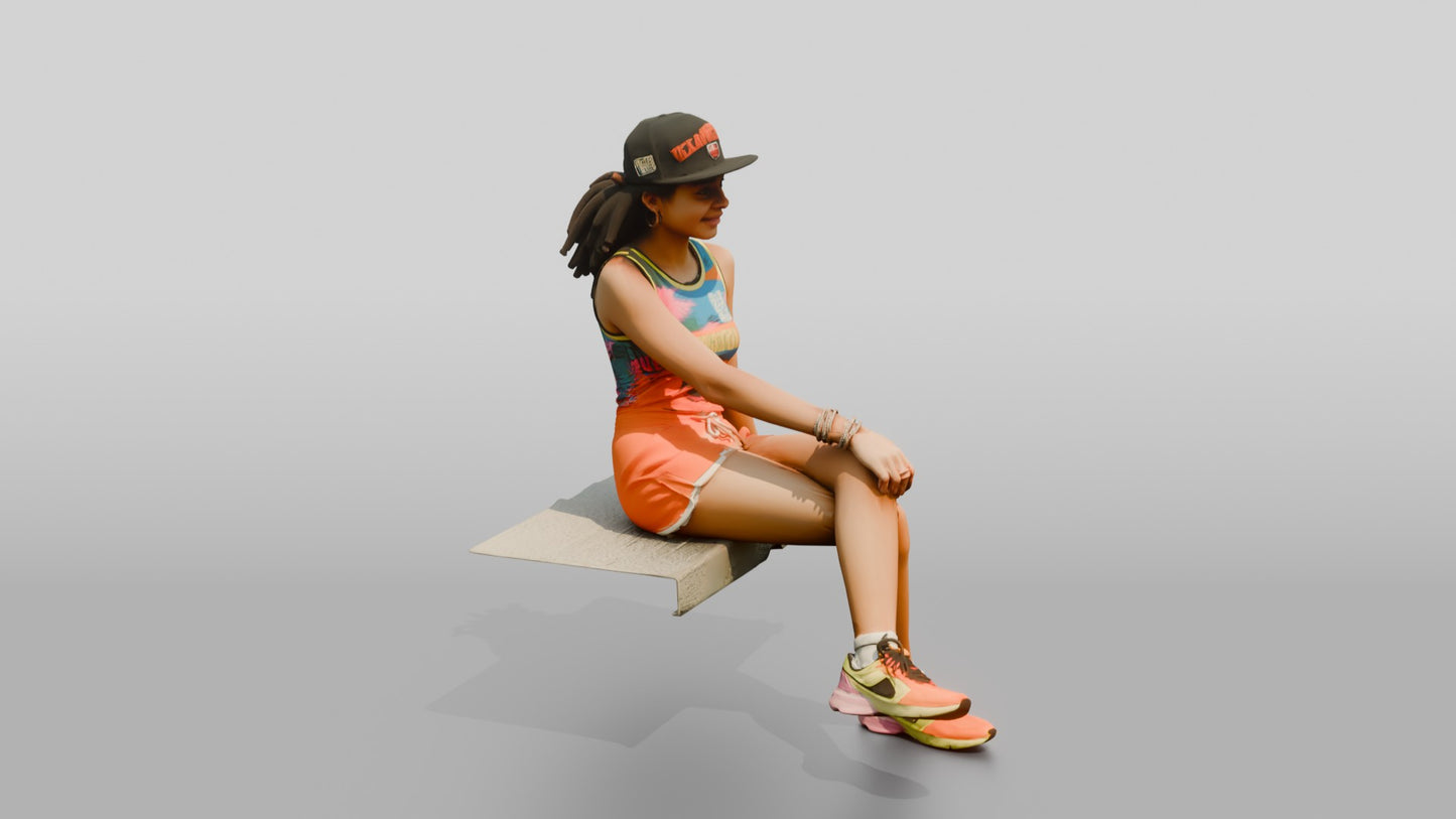 Brazilian Teen Girl in Streetwear