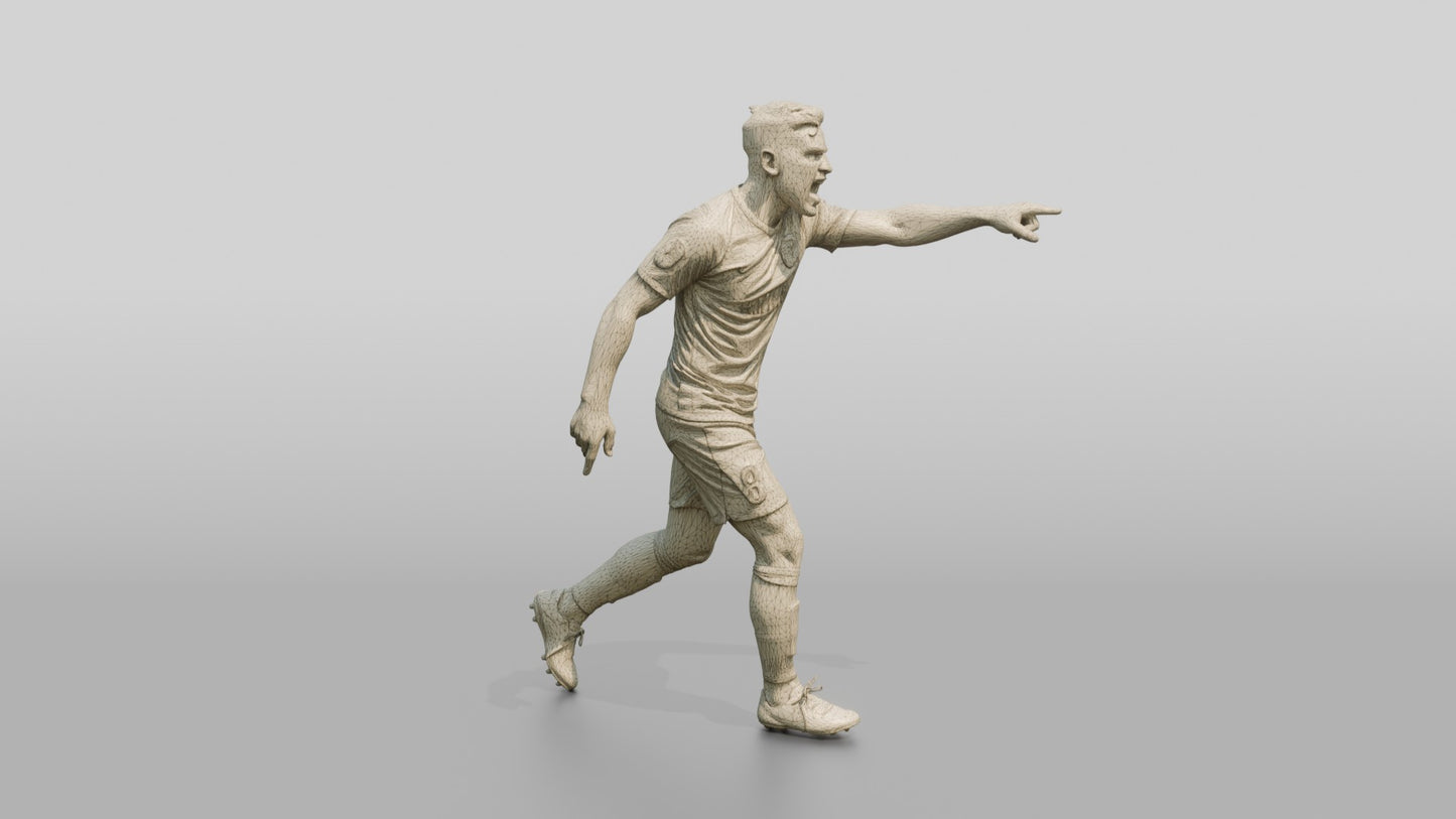 Soccer Player Side-Tackle