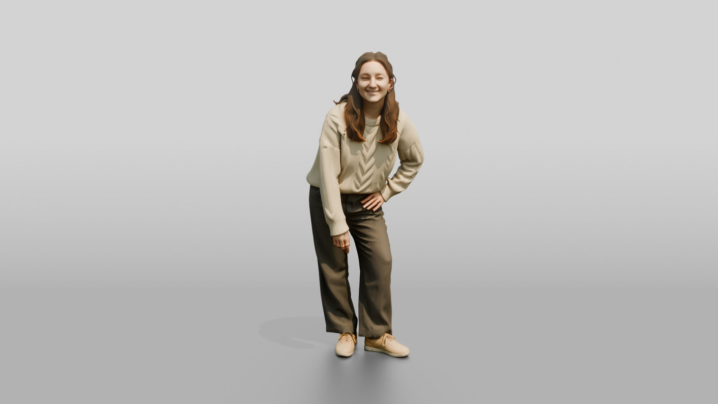 Cozy Oversized Casual Woman 08