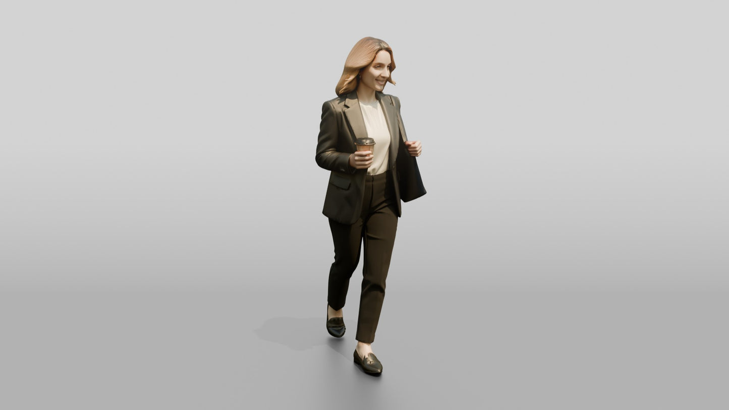 Businesswoman Celebrating a Win