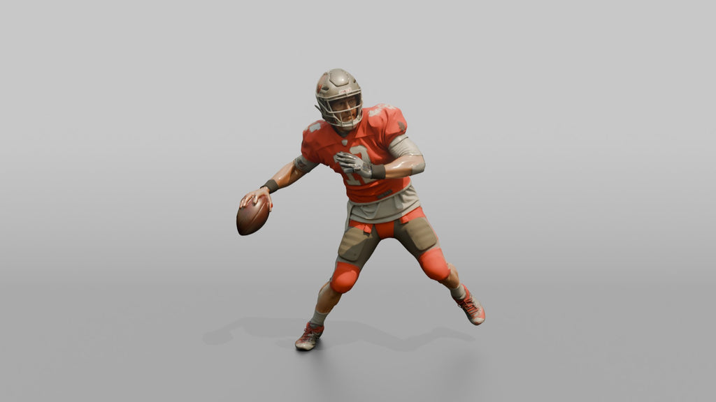 Quarterback Releasing a Sidearm Pass