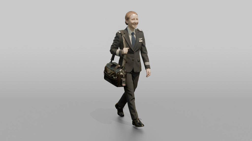 South Asian Flight Attendant Serving Hot Tea