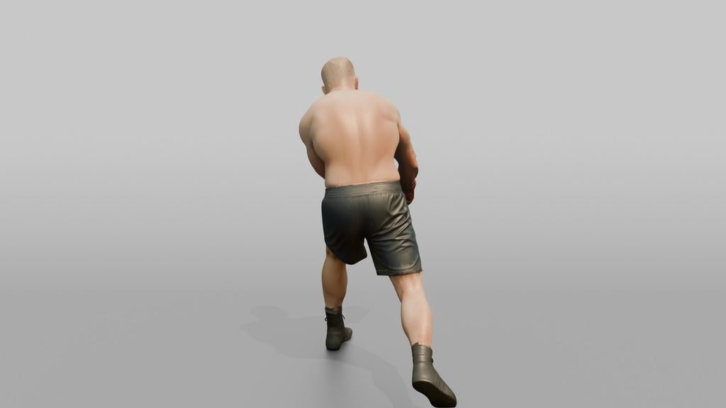 Boxer Slipping a Jab, Loading a Counter Hook