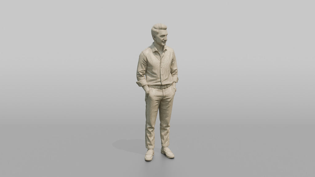 Middle Eastern Man in Linen Shirt and Chinos