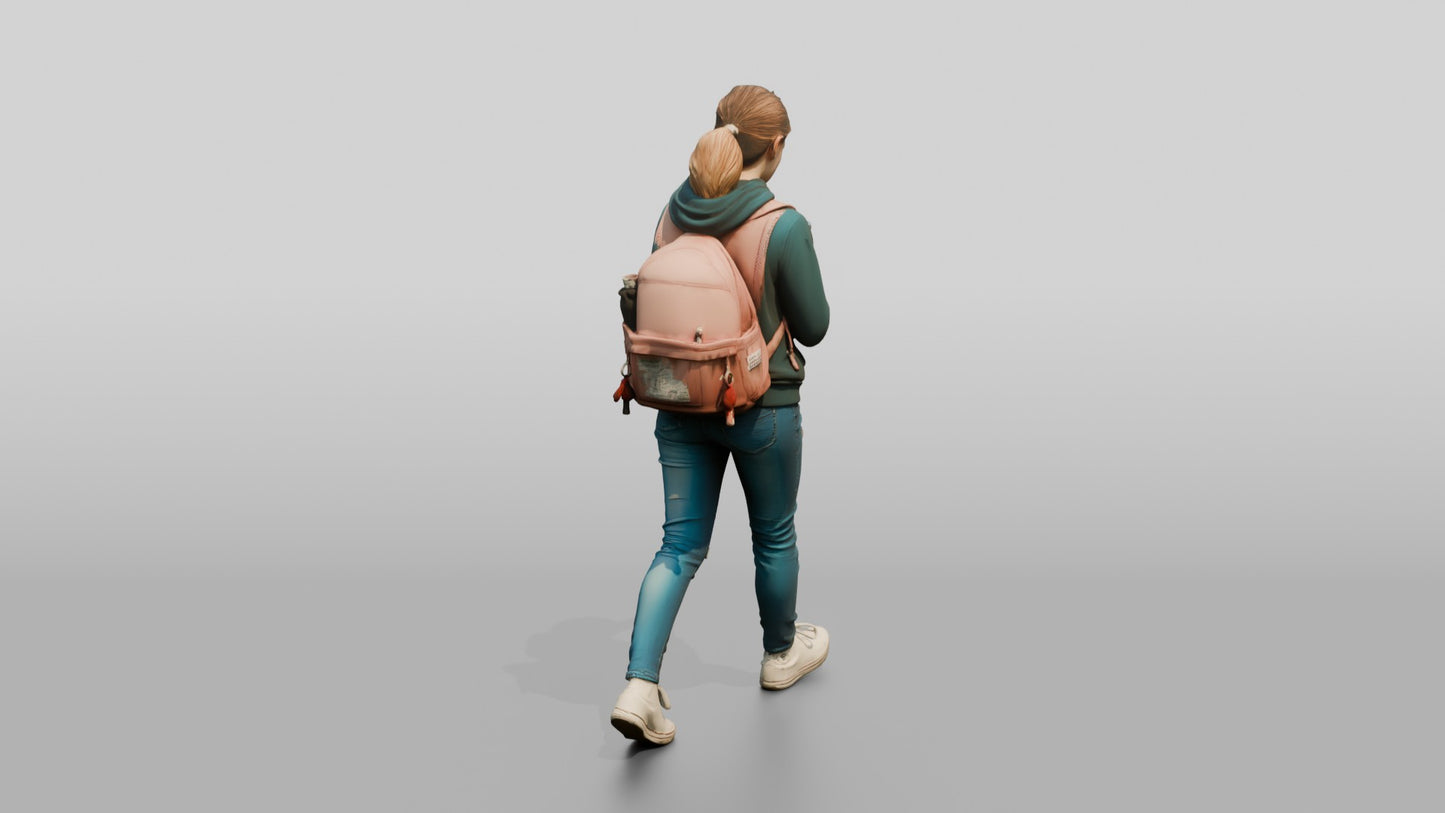 Teenage Girl Navigating New City
