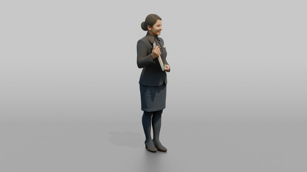 Black Flight Attendant Assisting with an Overhead Locker