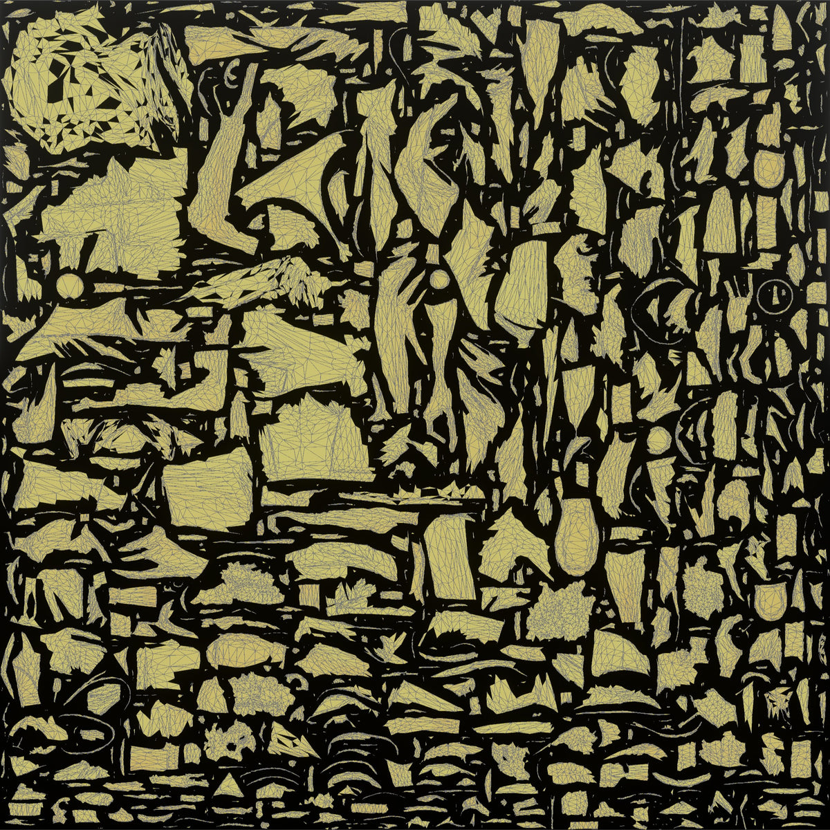 Bartender Man Holding A Citrus Twist Over A Glass - UV layout, metallic roughness map