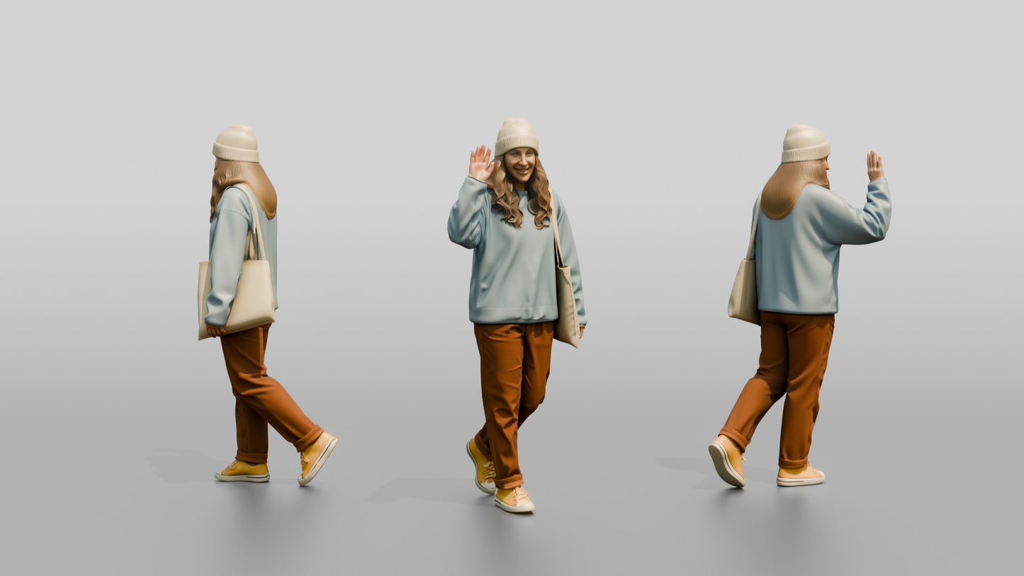 Casual Student Urban Creative Woman 10