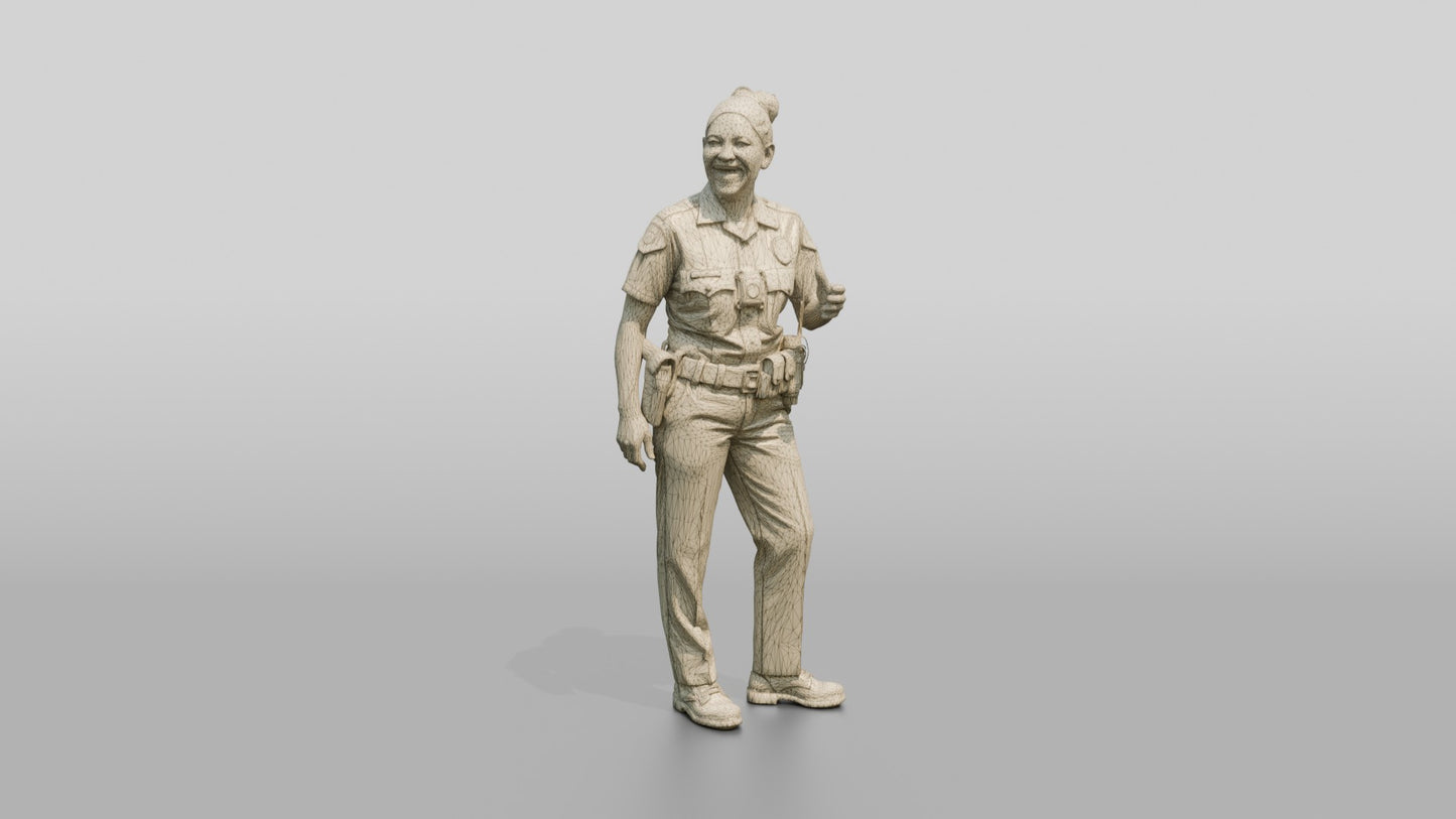Laughing Female Police Officer