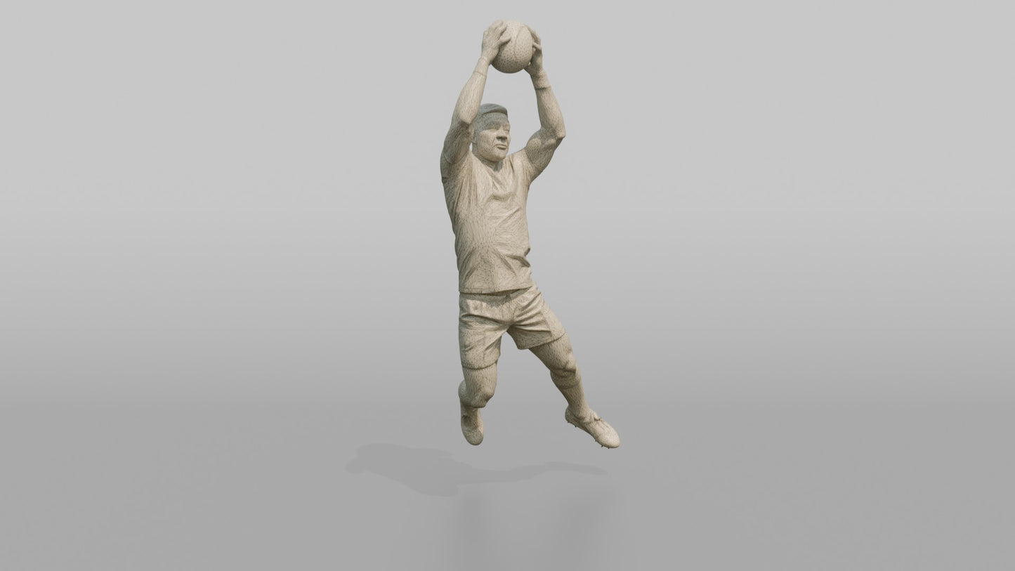 Maori Jumper Catching a Lineout Ball at the Apex