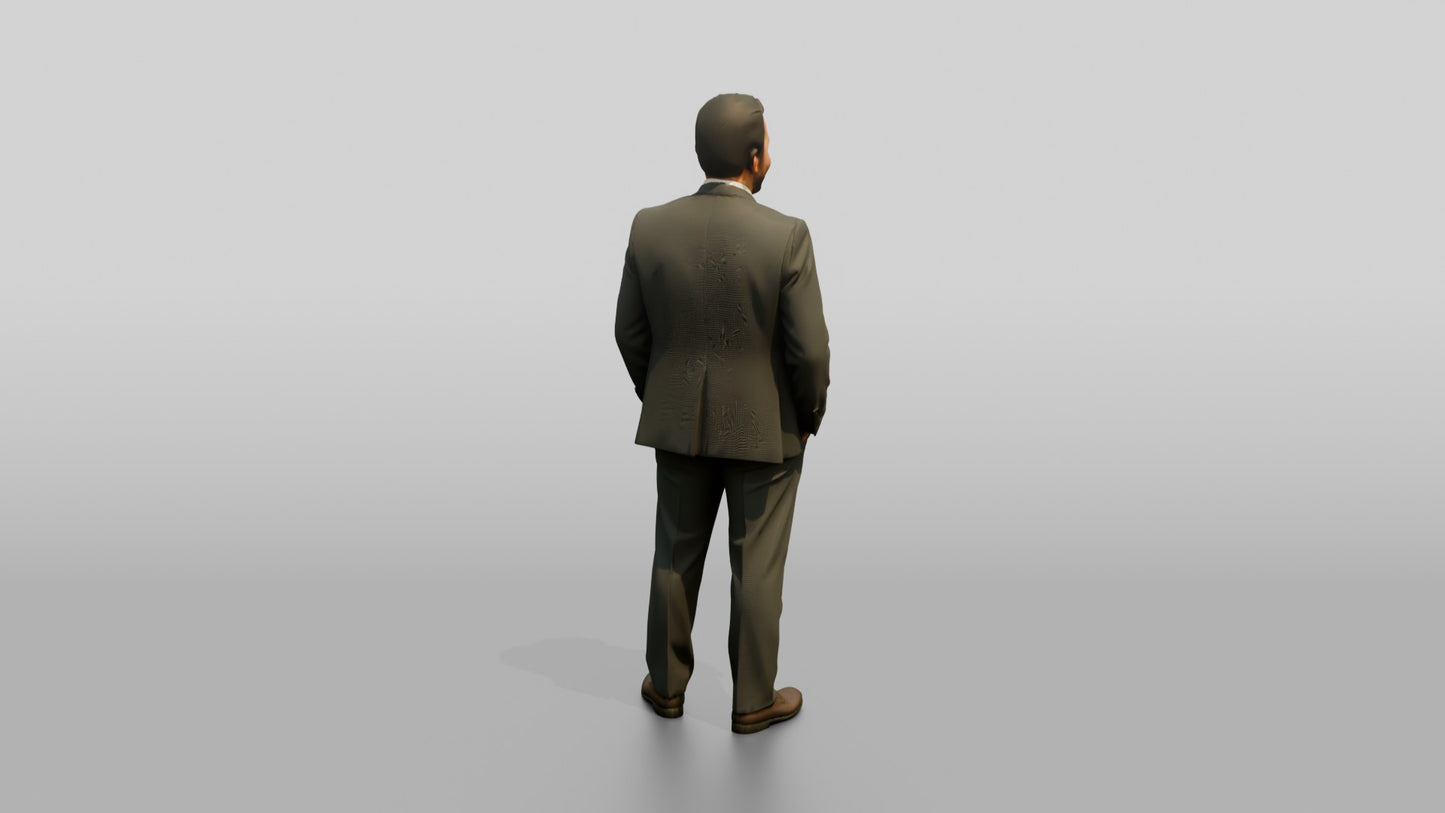 Businessman with Hands in His Pockets