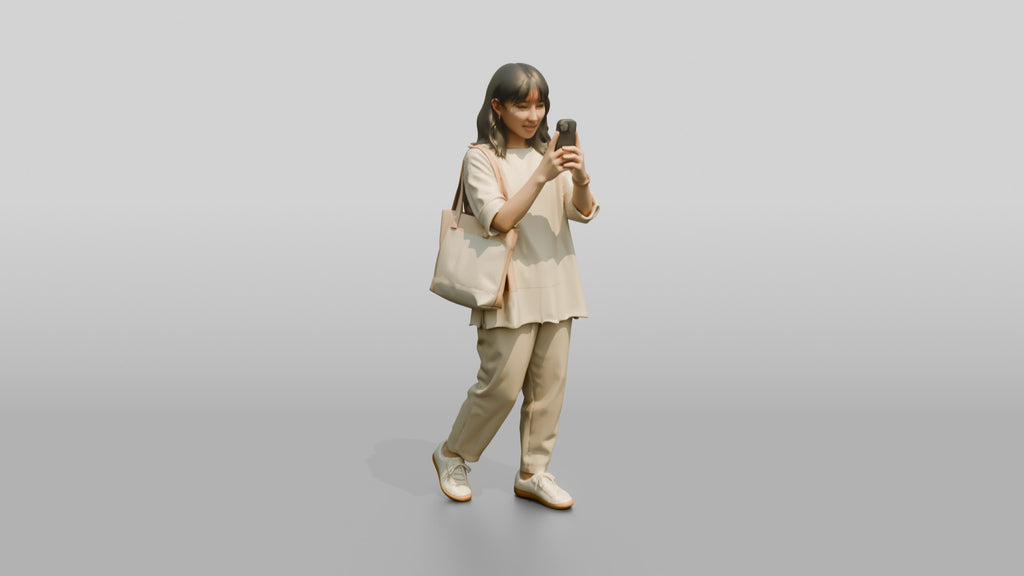 Woman Taking a Photo on Her Phone