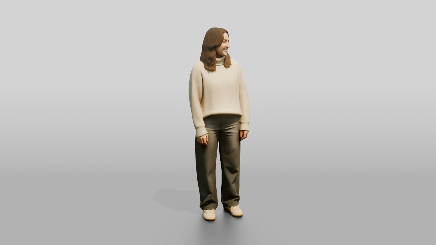 Cozy Oversized Casual Woman 04