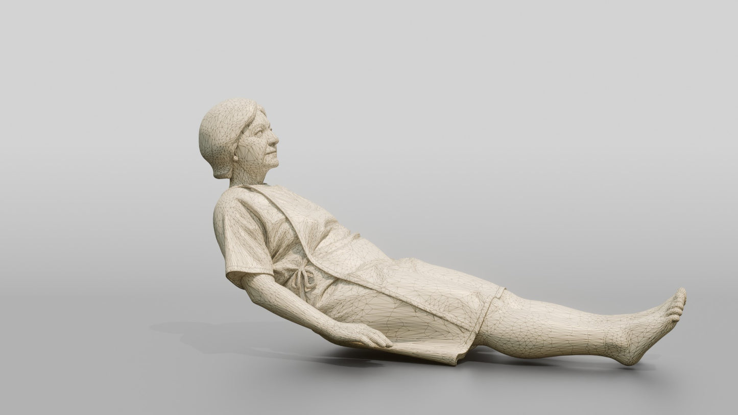 Elderly Woman Patient Lying Down