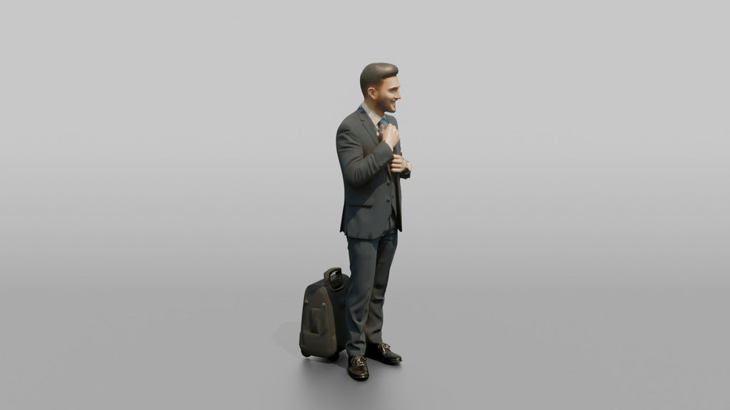 South Asian Flight Attendant Presenting a Safety Card