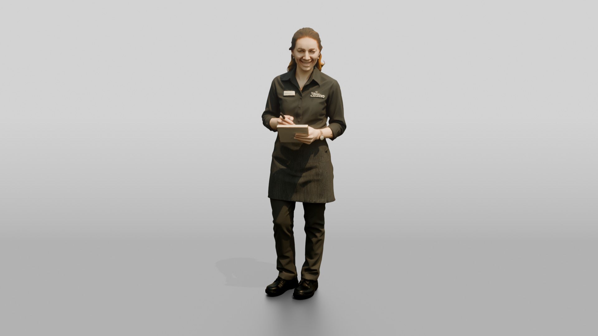 Server Holding an Order Pad