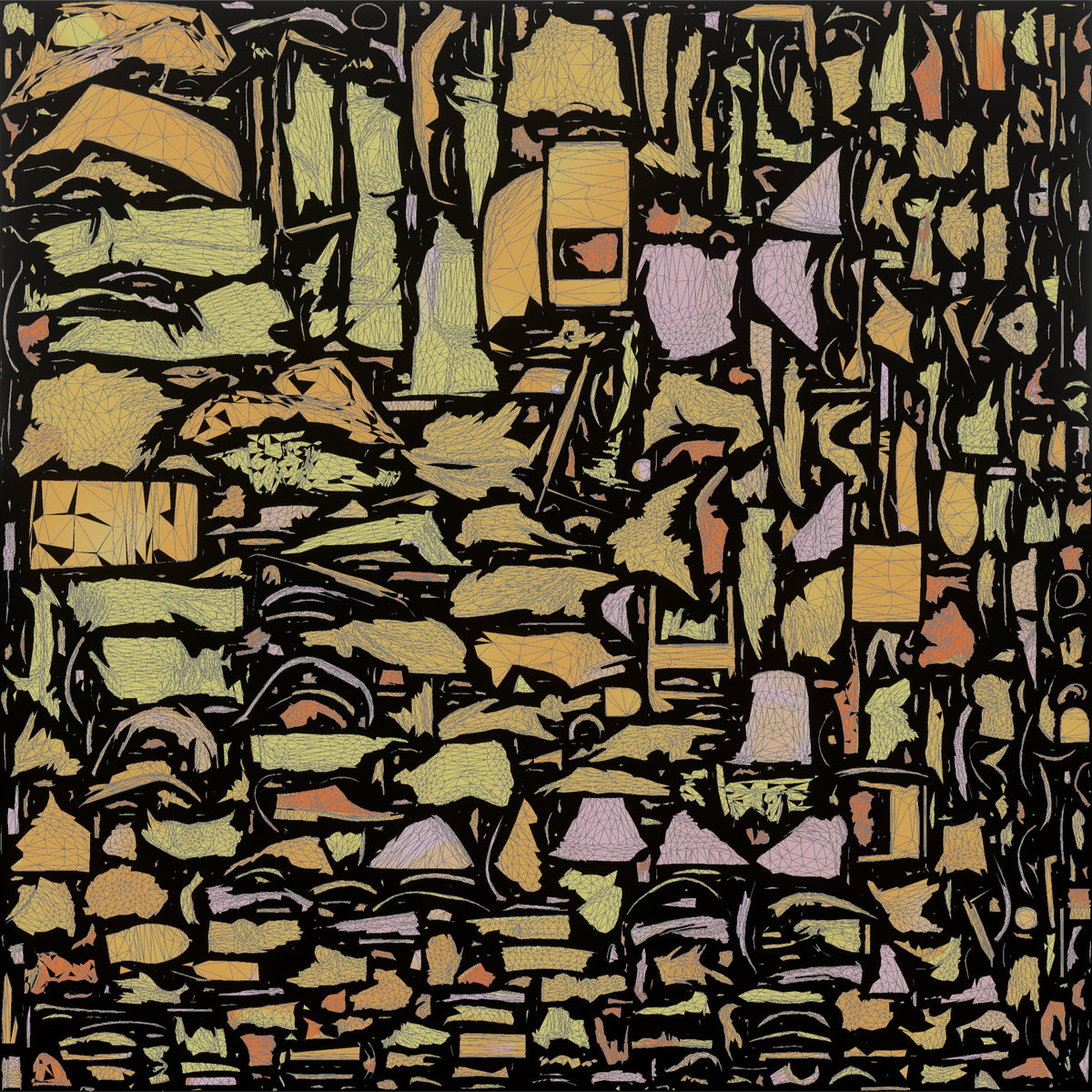 Mother Carrying A Car Seat By Its Handle - UV layout, metallic roughness map