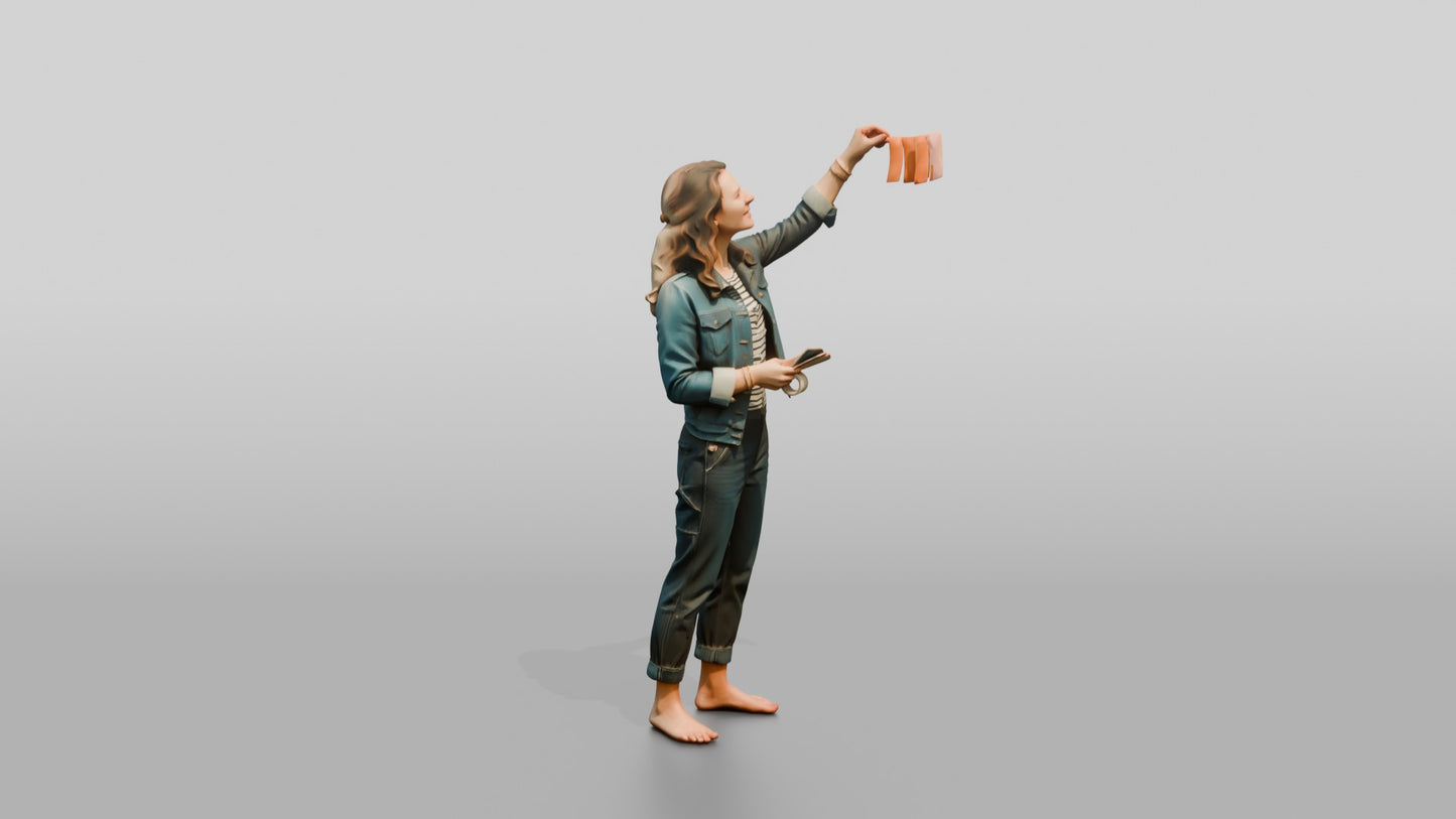 Woman Taking a Photo with Her Phone