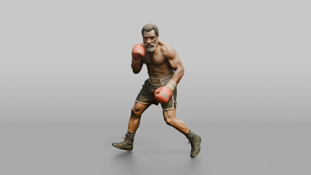 Boxer Resetting Stance with Shuffle Step