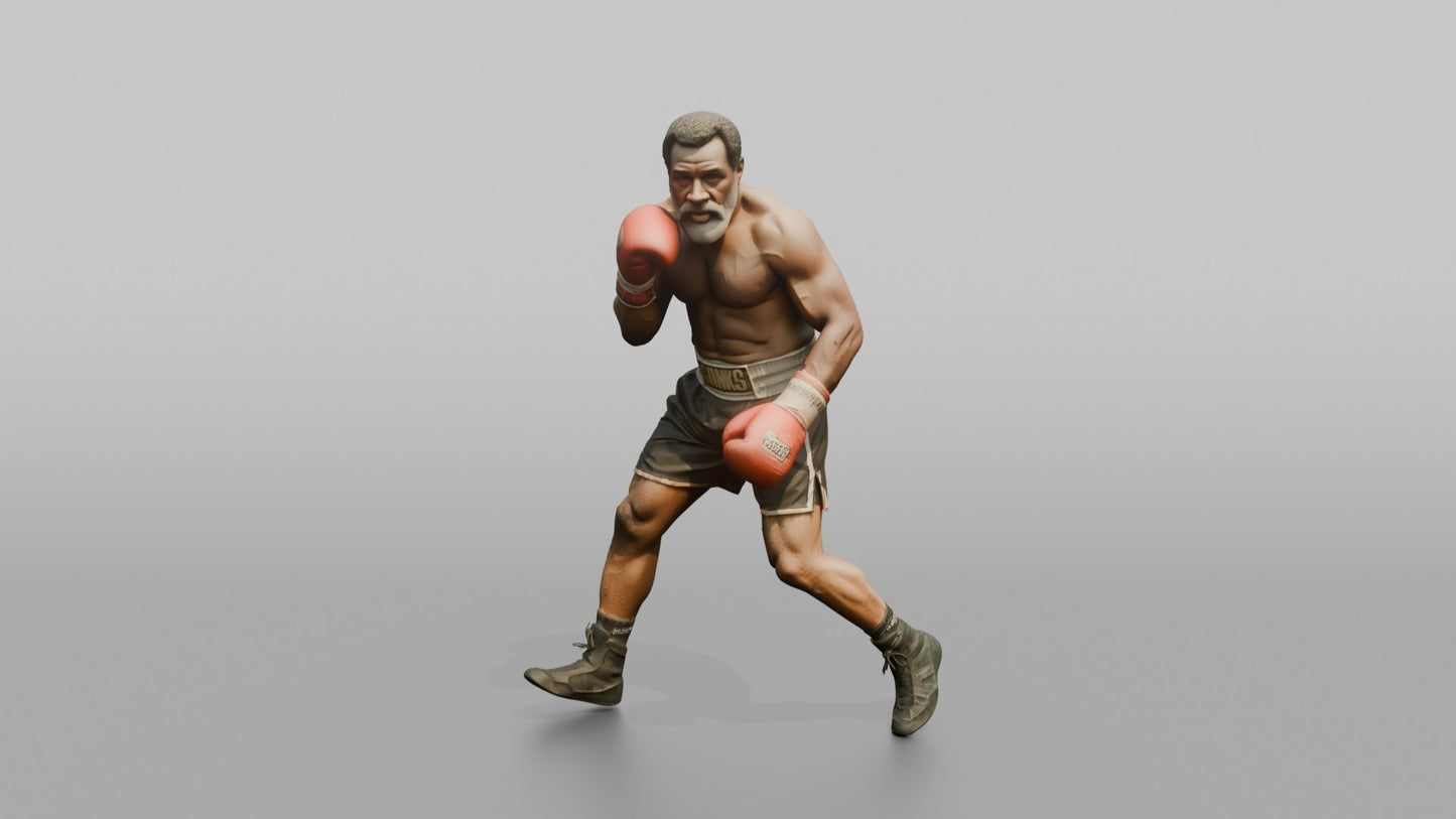 Boxer Resetting Stance with Shuffle Step