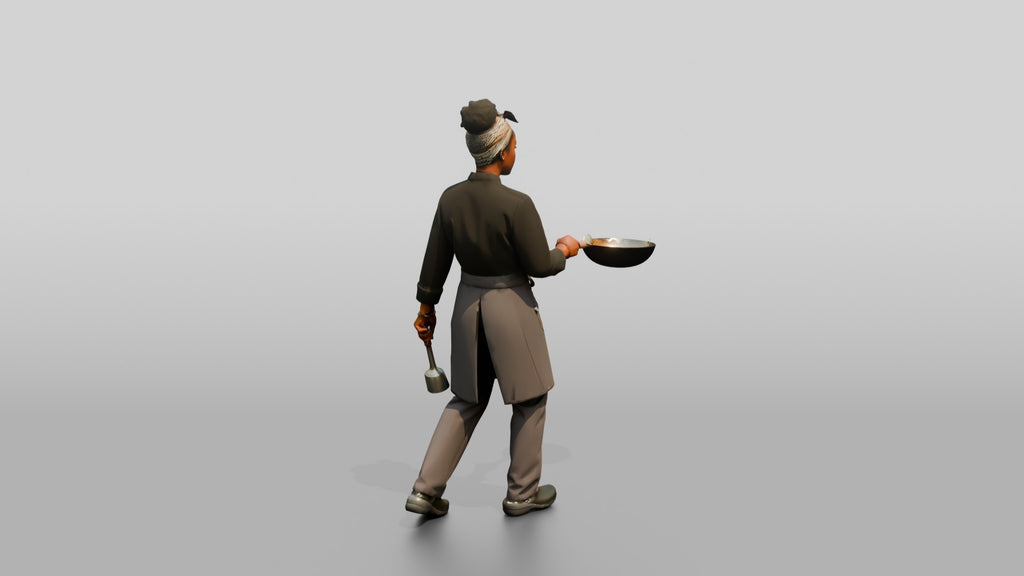 Head Chef Flipping a Flaming Wok