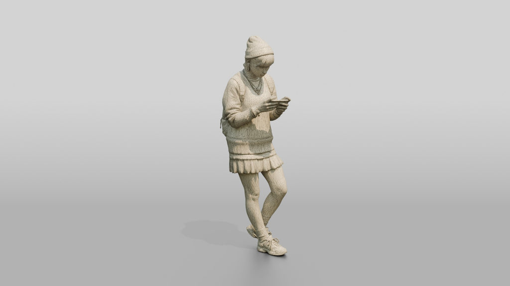 Asian Woman Gaming on Smartphone