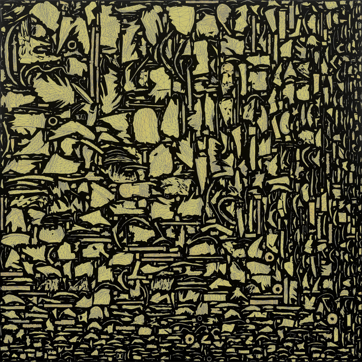 Hiker Planting Trekking Poles in the Snow - UV layout, metallic roughness map