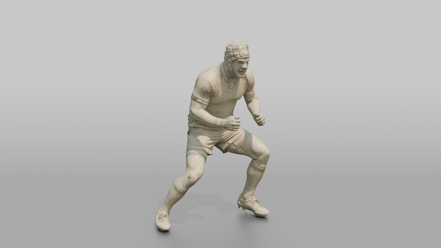 South African Defender Bracing for a Collision