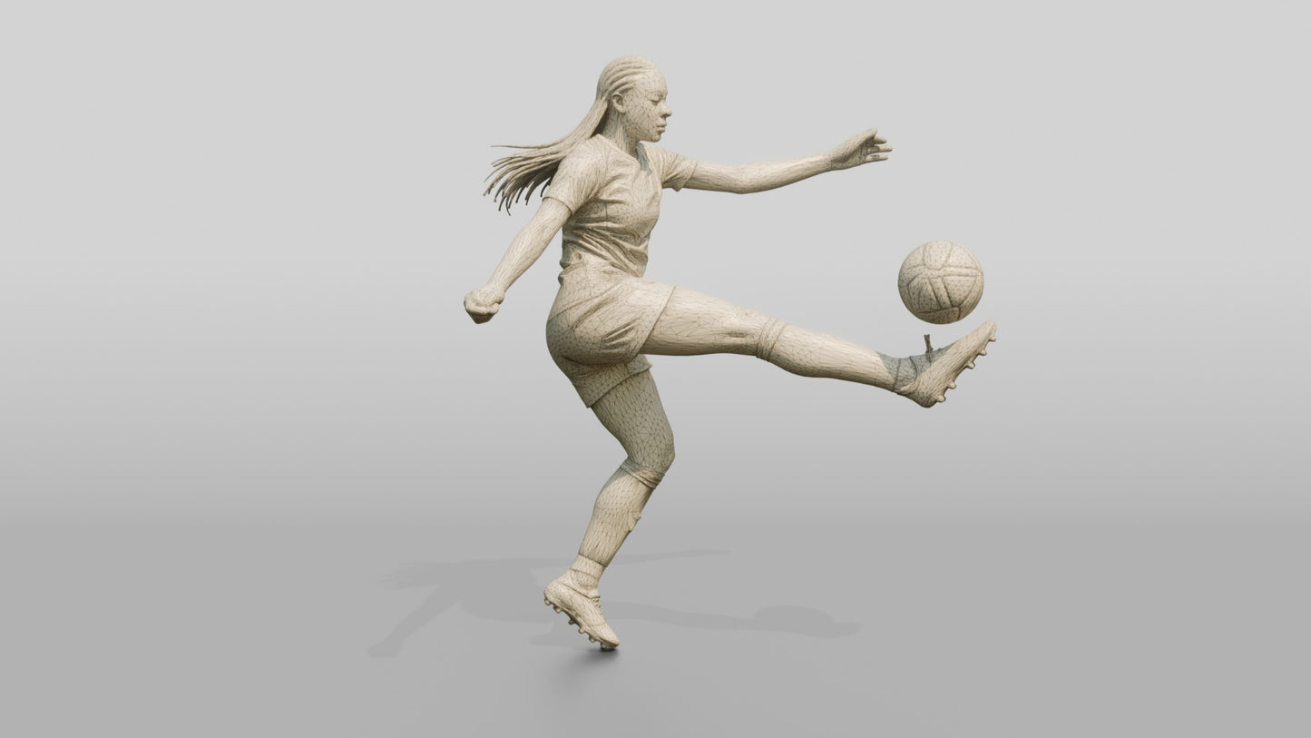 Soccer Player Rabona Kick