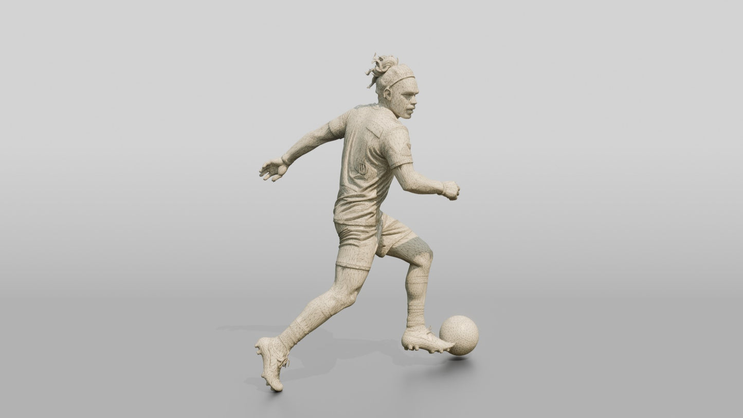 Soccer Player Side-Step Dribble
